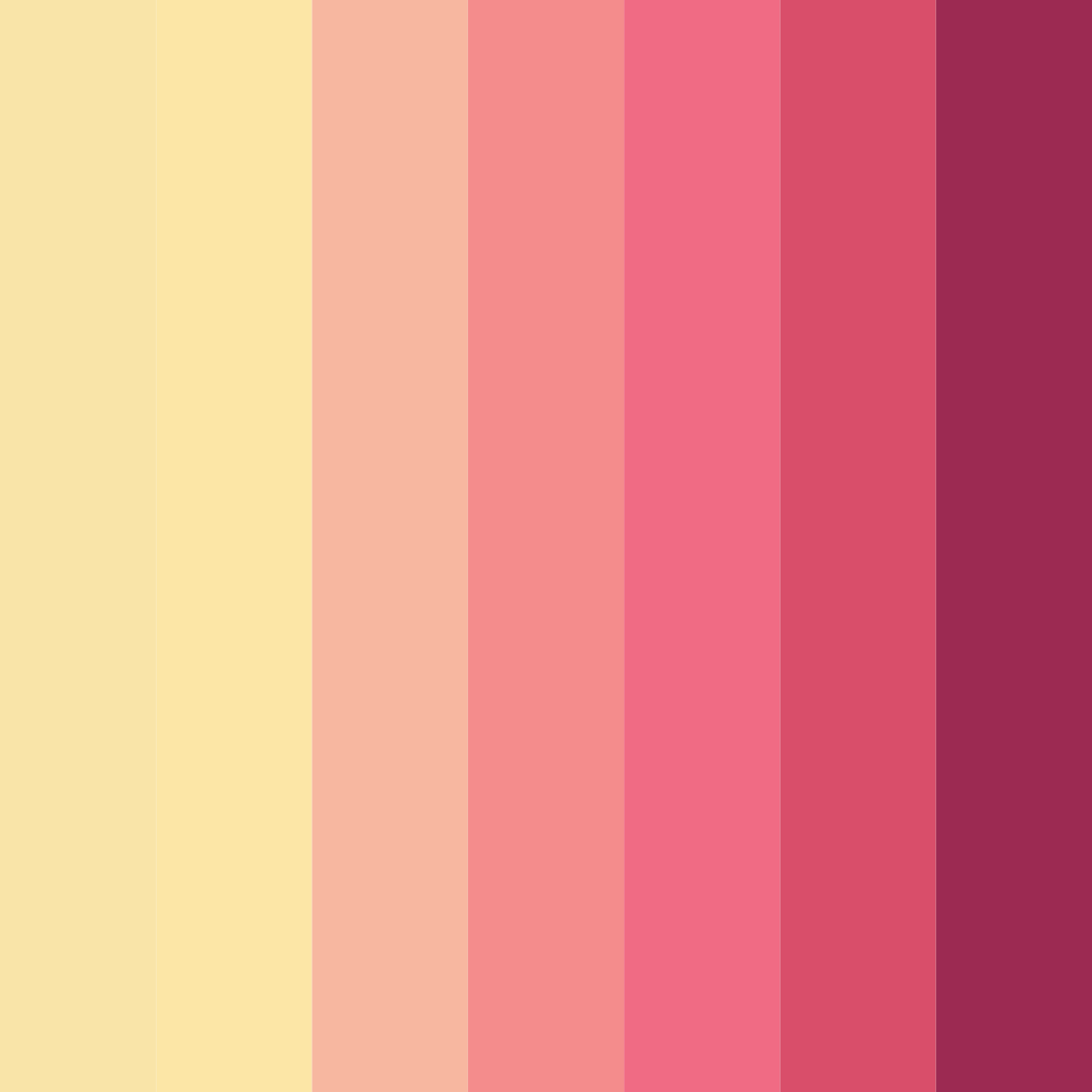 Download sunset blossom color palette PNG image (square)