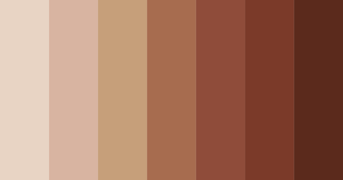 Download chocolatier's dream color palette PNG image (landscape)