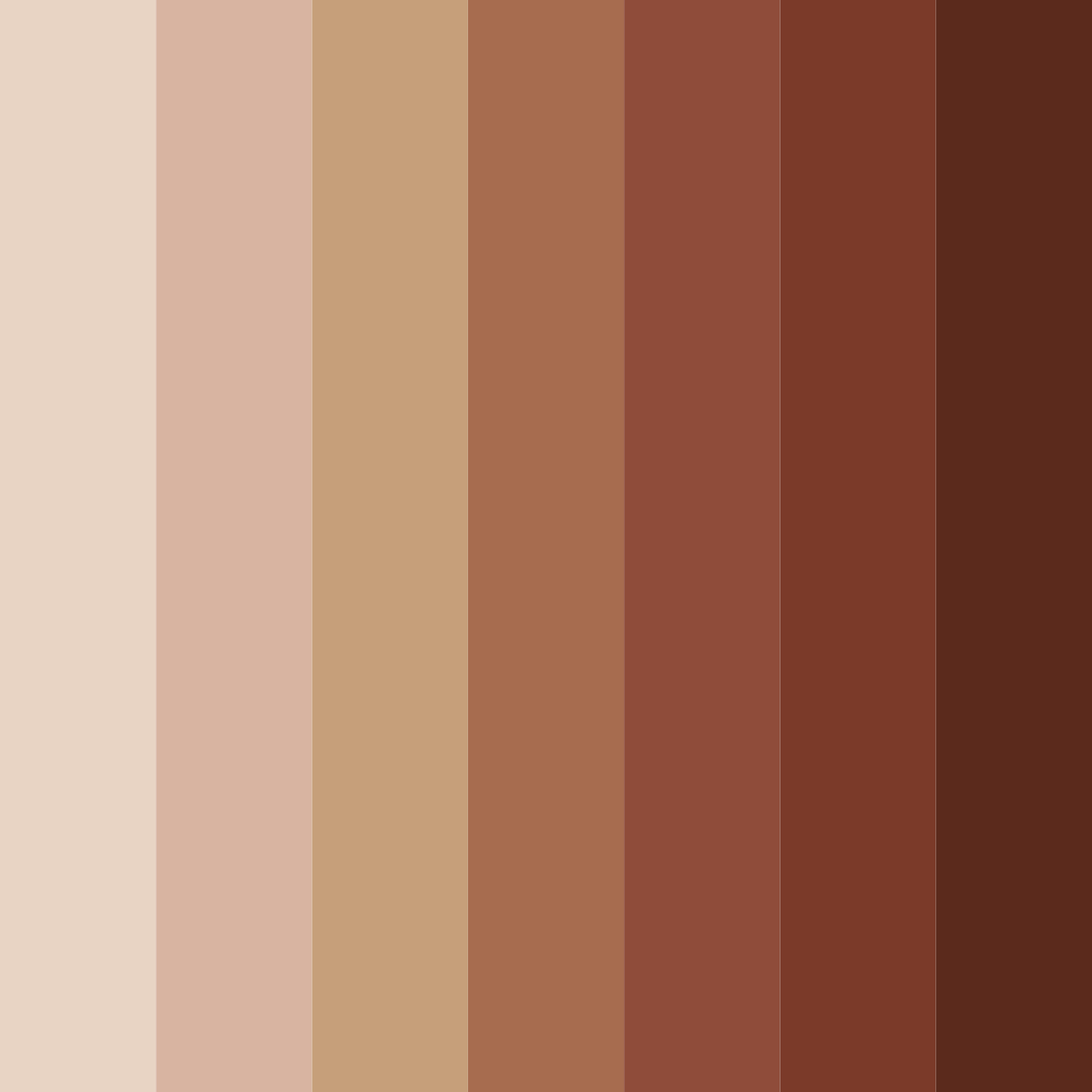 Download chocolatier's dream color palette PNG image (square)