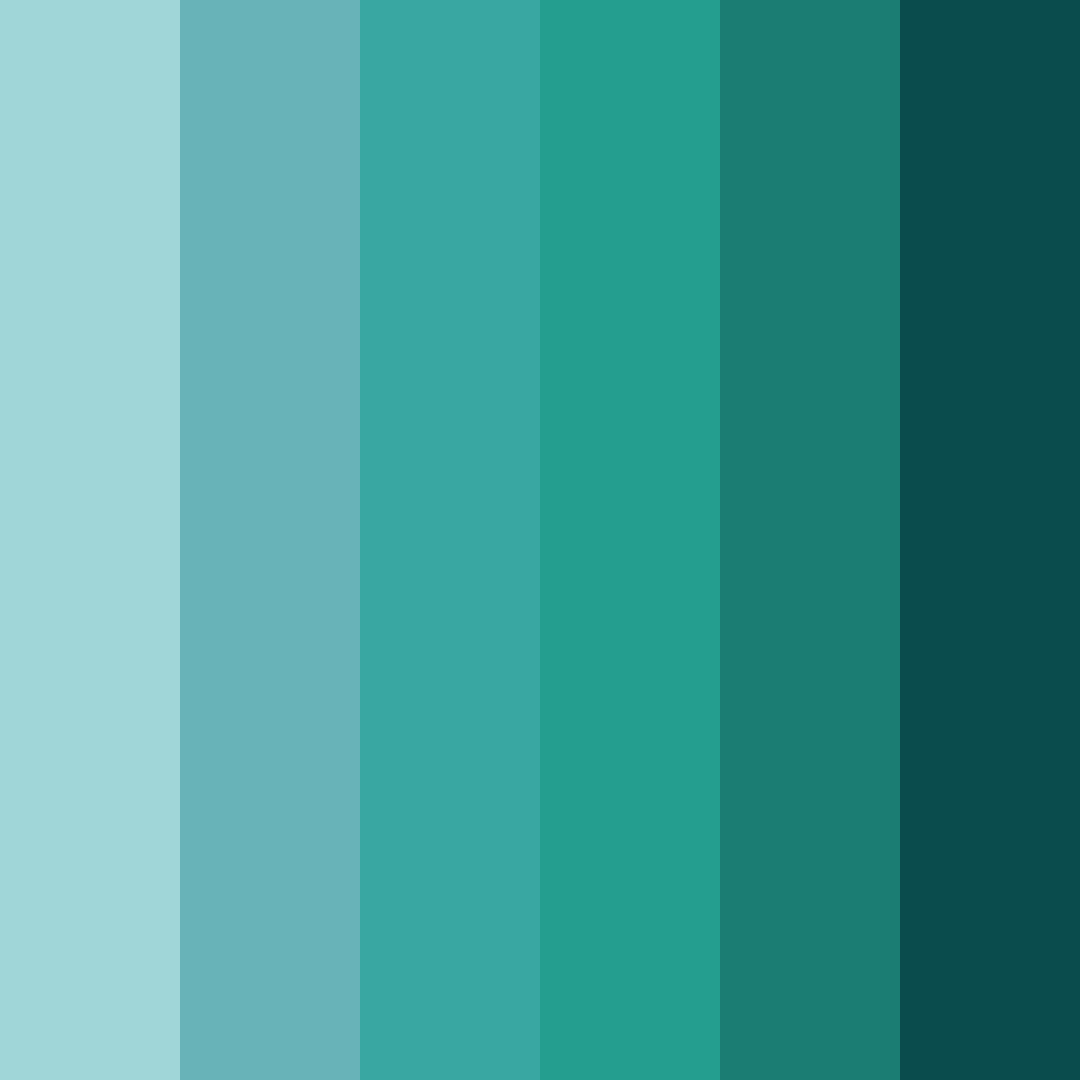 Download tropical serenity color palette PNG image (square)