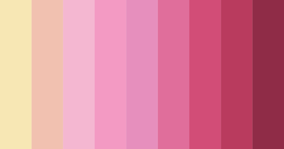 Download pink kids color palette PNG image (landscape)