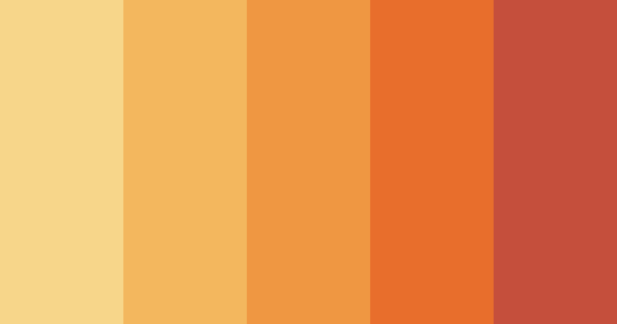 Download autumn ember harmony color palette PNG image (landscape)