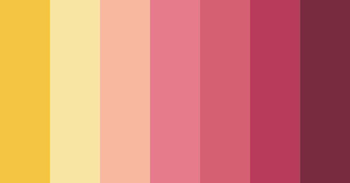Download sunset blossom color palette PNG image (landscape)