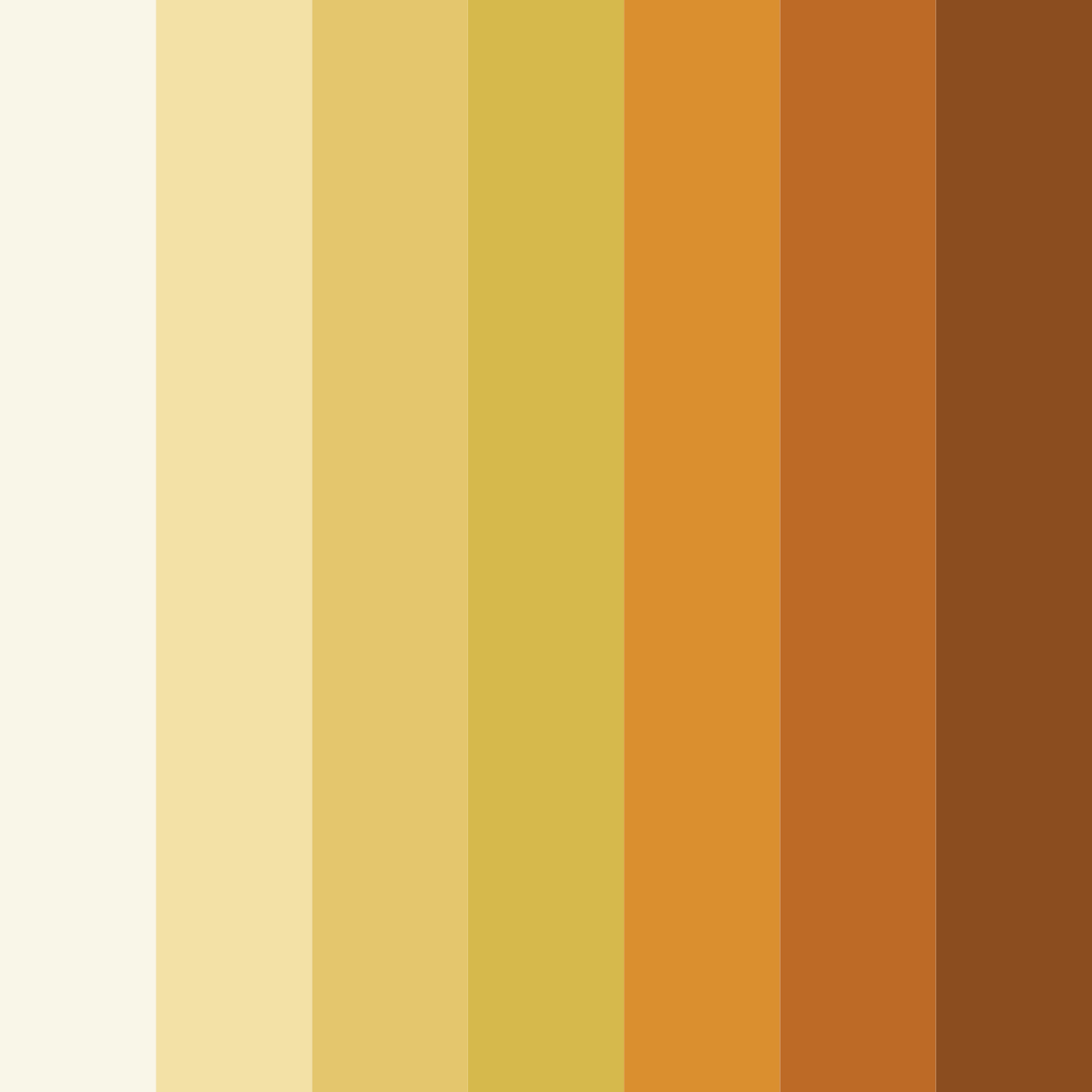 Download yellow daisy color palette PNG image (square)