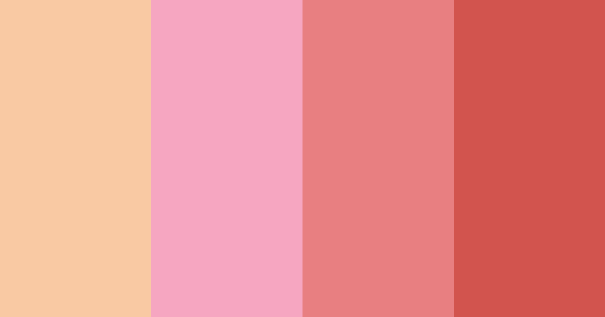 Download blush sunset serenade color palette PNG image (landscape)