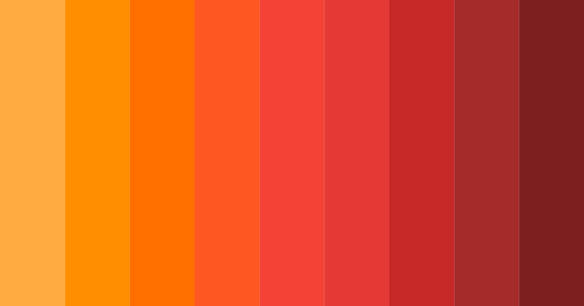 Download tropical ember color palette PNG image (landscape)