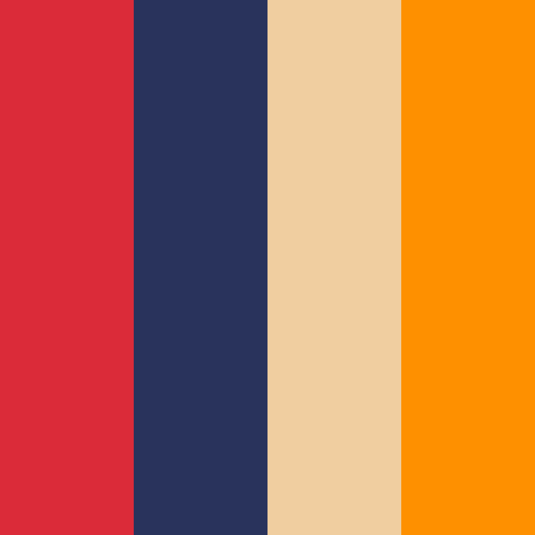 Download sunset oasis color palette PNG image (square)