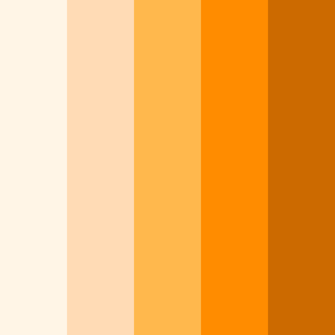 Download light orange color palette PNG image (square)