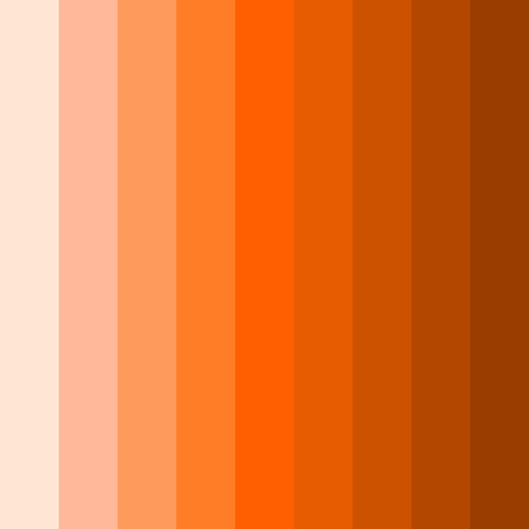 Download orange sunset color palette PNG image (square)