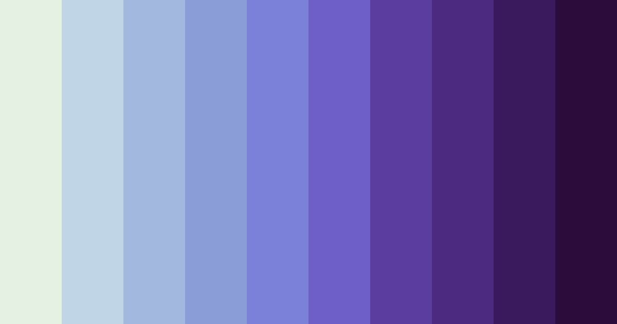 Download shades of green and purple blue color palette PNG image (landscape)