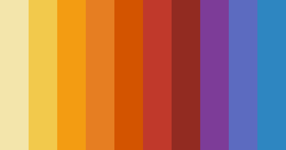 Download autumn ember symphony color palette PNG image (landscape)