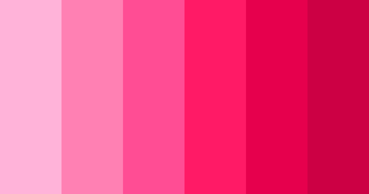 Download bright pink color palette PNG image (landscape)