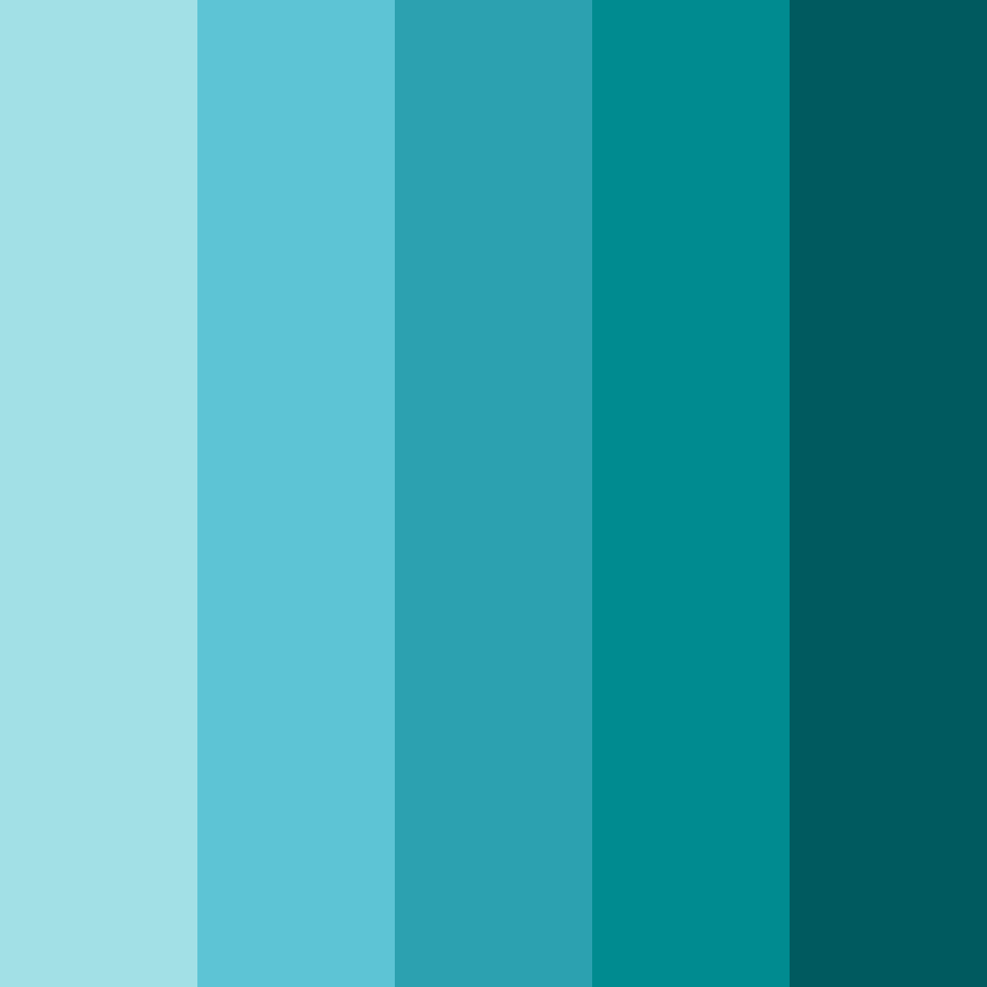 Download turquoise tide color palette PNG image (square)