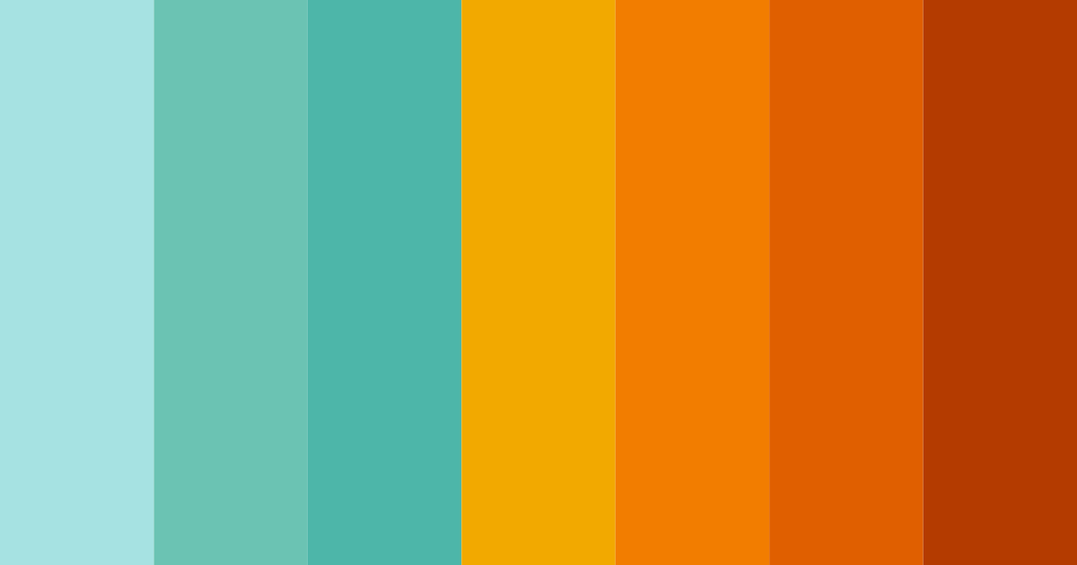 Download blue green autumn color palette PNG image (landscape)