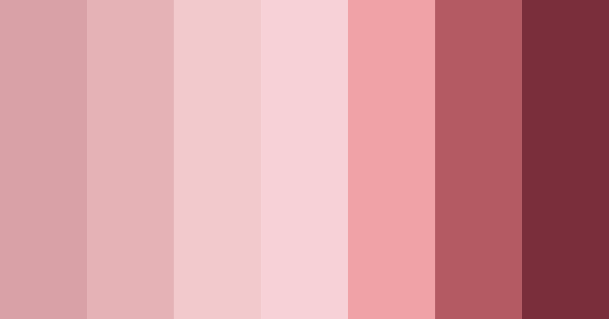 Download rose shades color palette PNG image (landscape)