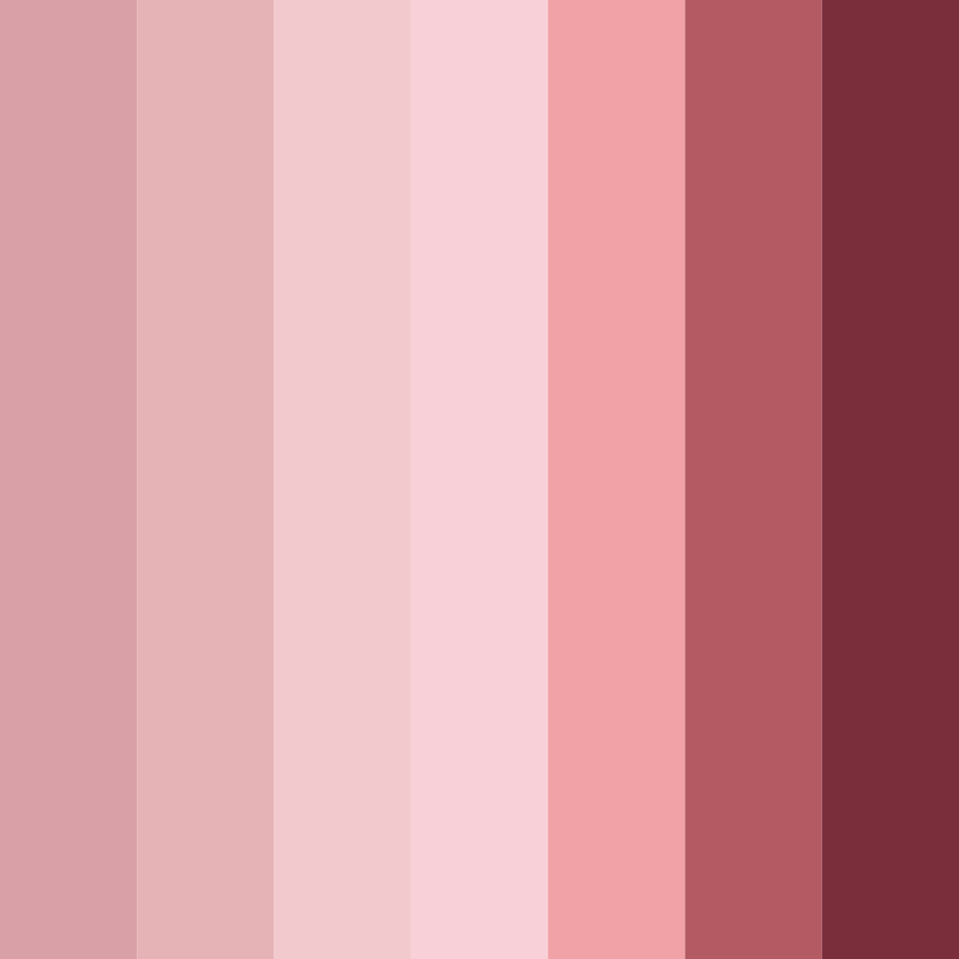 Download rose shades color palette PNG image (square)