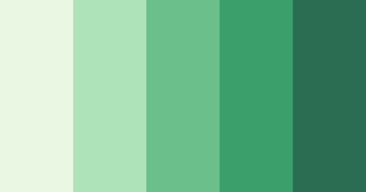 Download green summer color palette PNG image (landscape)