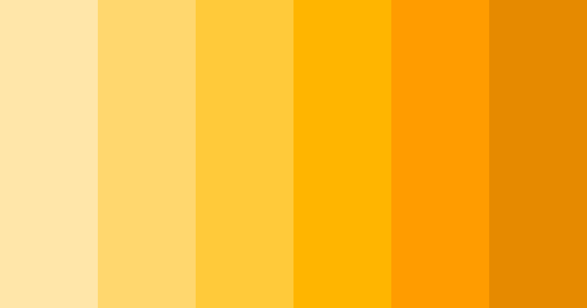 Download orange sunshine color palette PNG image (landscape)