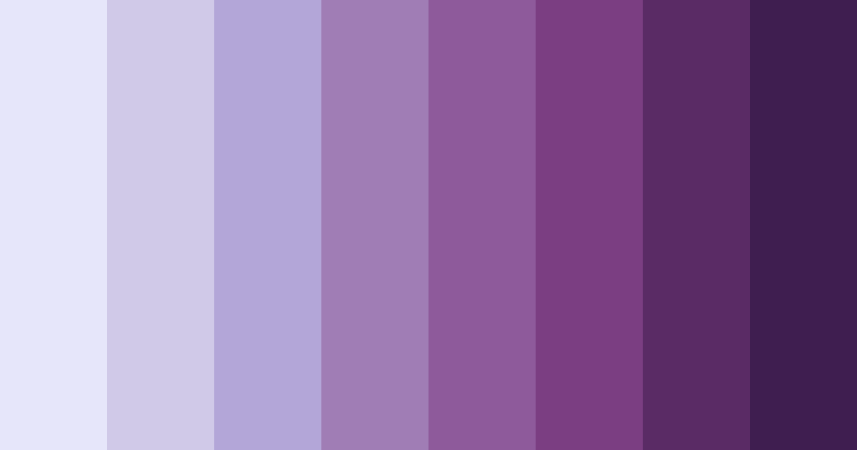 Download lavender shades color palette PNG image (landscape)