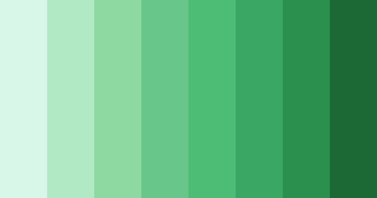 Download emerald serenity color palette PNG image (landscape)