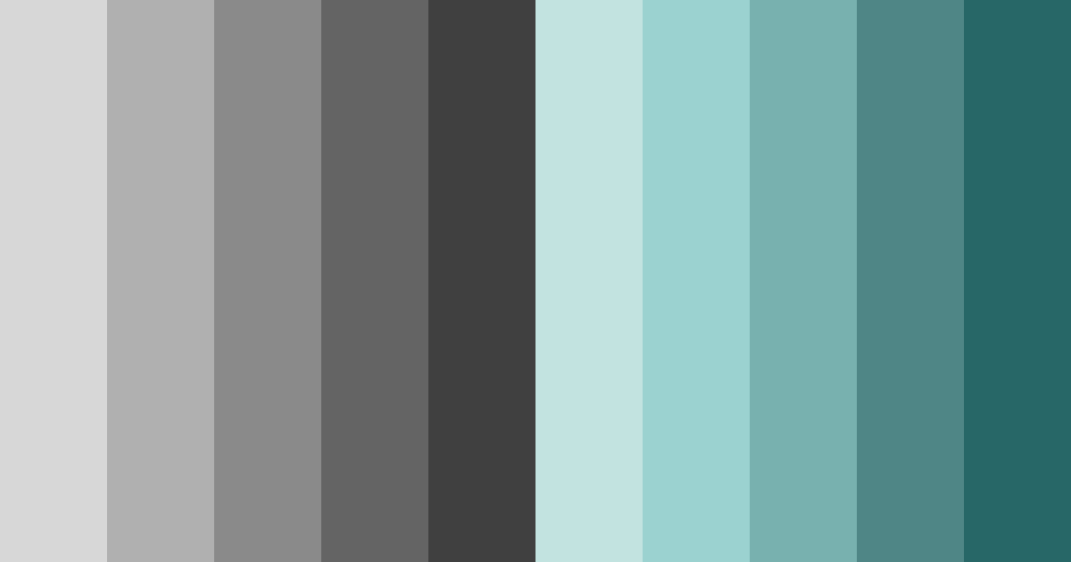 Download shades of grey color palette PNG image (landscape)