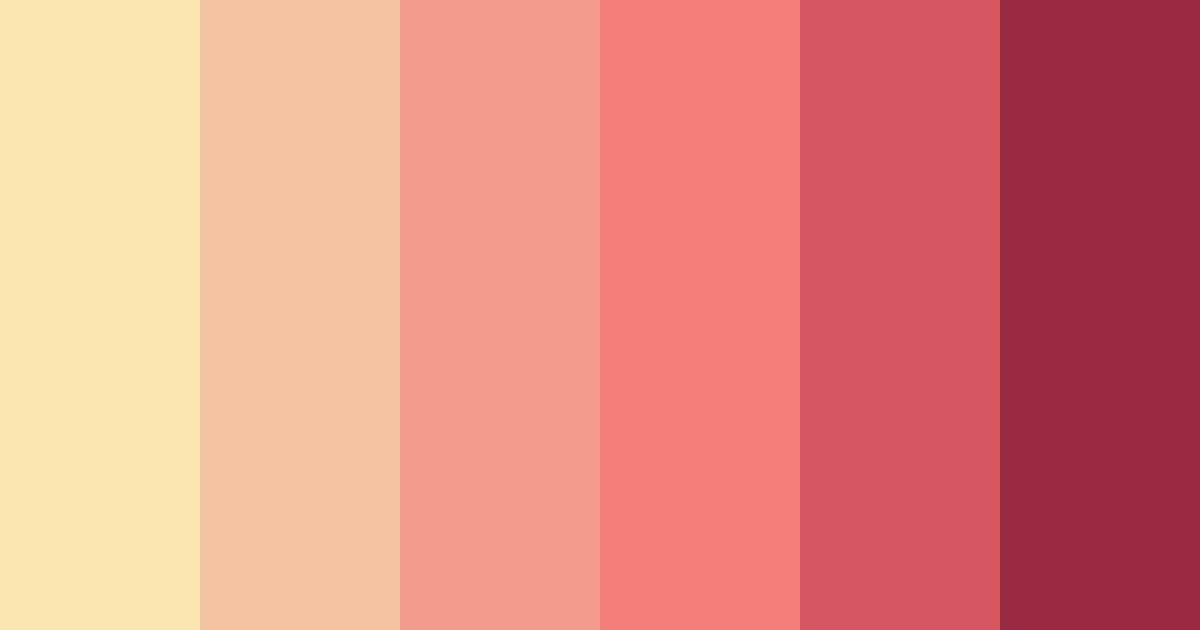 Download rose sunset color palette PNG image (landscape)
