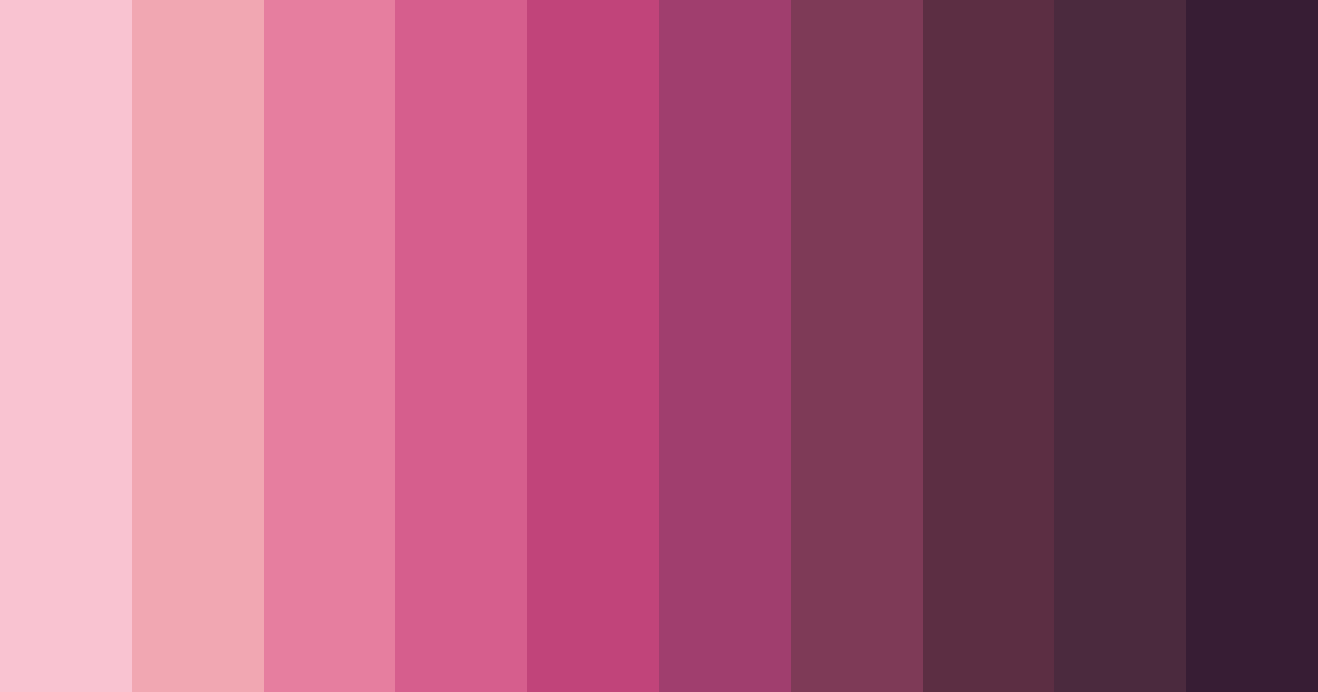 Download shades of pink green color palette PNG image (landscape)