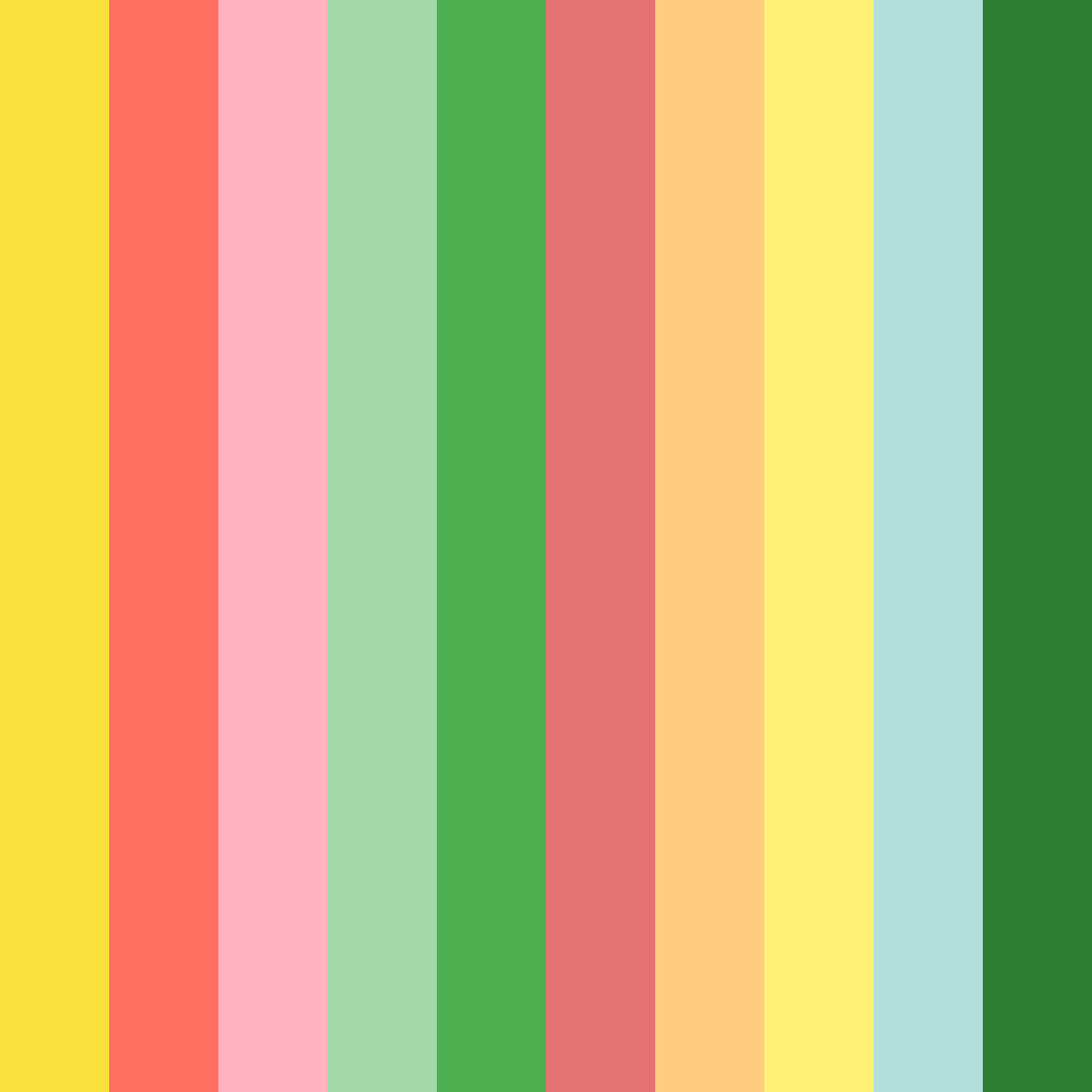 Download springtime serenade color palette PNG image (square)