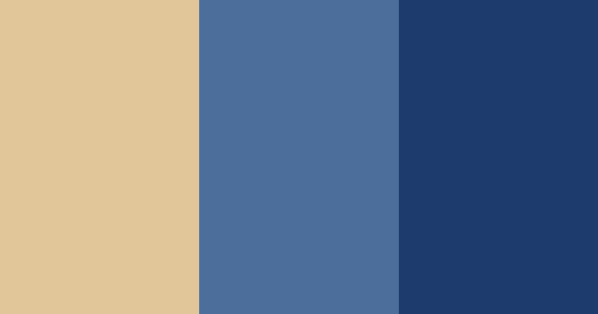 Download light gold and deep blue color palette PNG image (landscape)