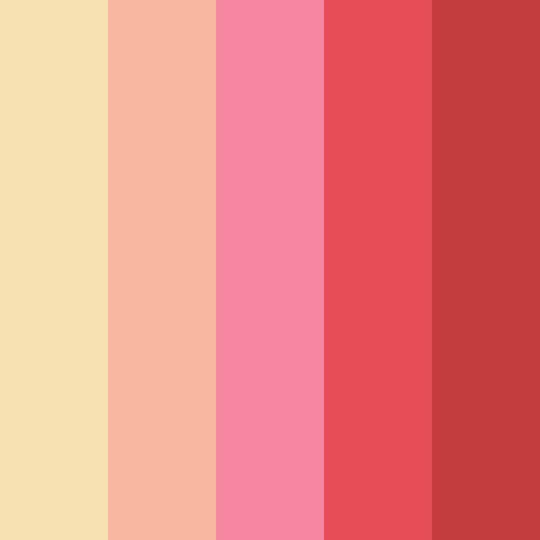 Download sunset blush color palette PNG image (square)
