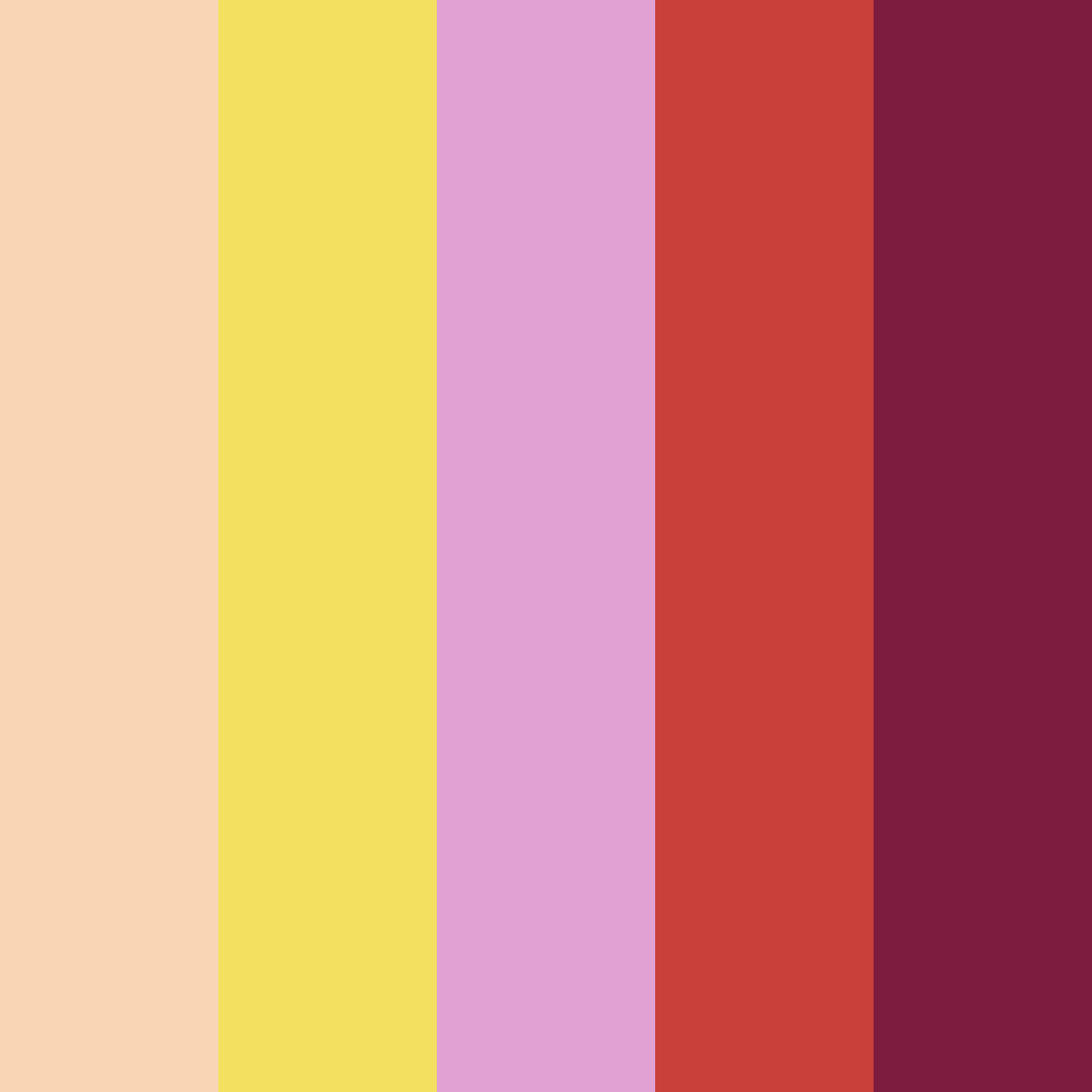 Download vibrant sunset symphony color palette PNG image (square)