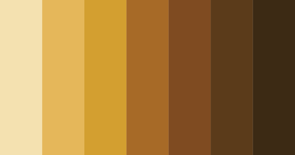 Download brown craft color palette PNG image (landscape)
