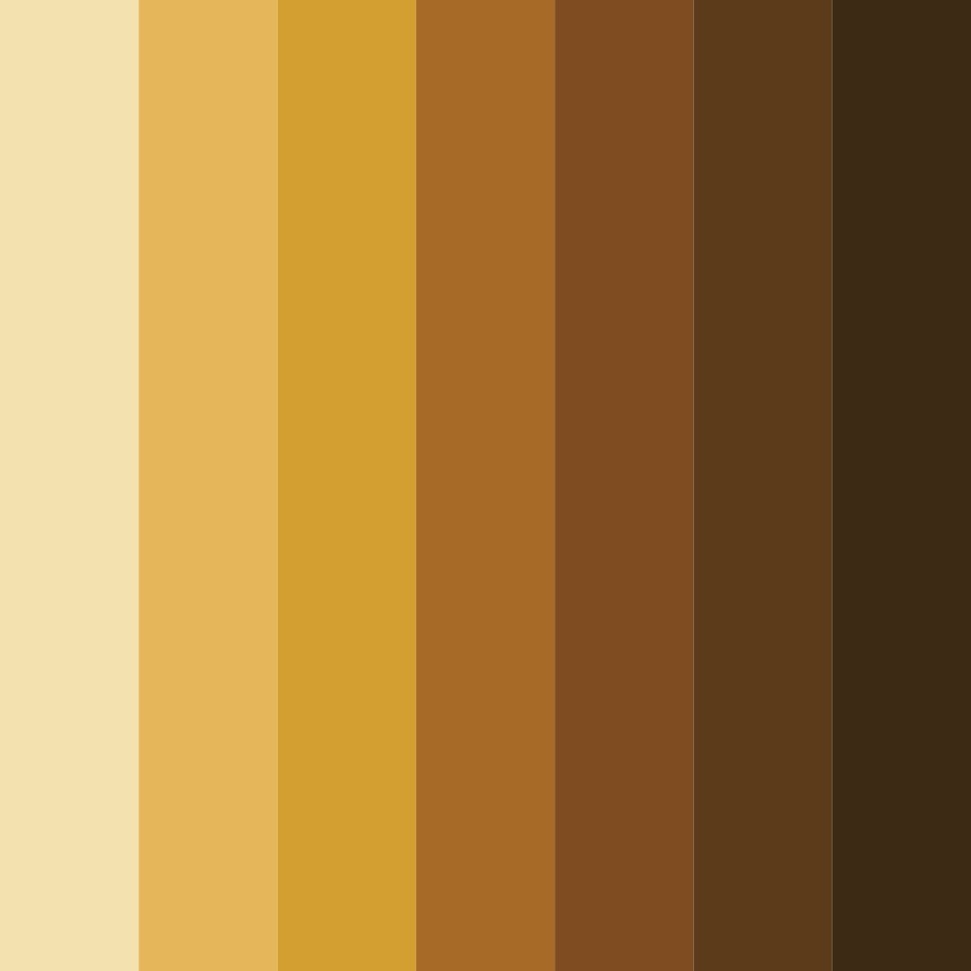 Download brown craft color palette PNG image (square)