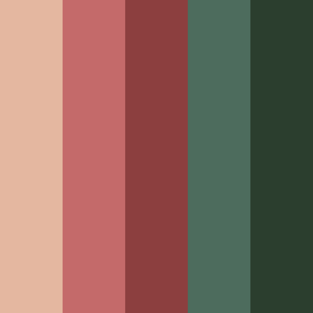 Download rustic elegance color palette PNG image (square)