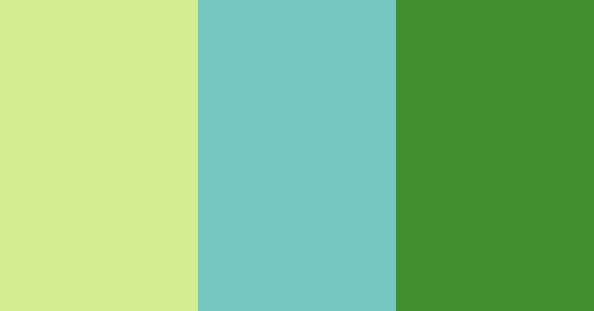 Download shades of green and blue color palette PNG image (landscape)