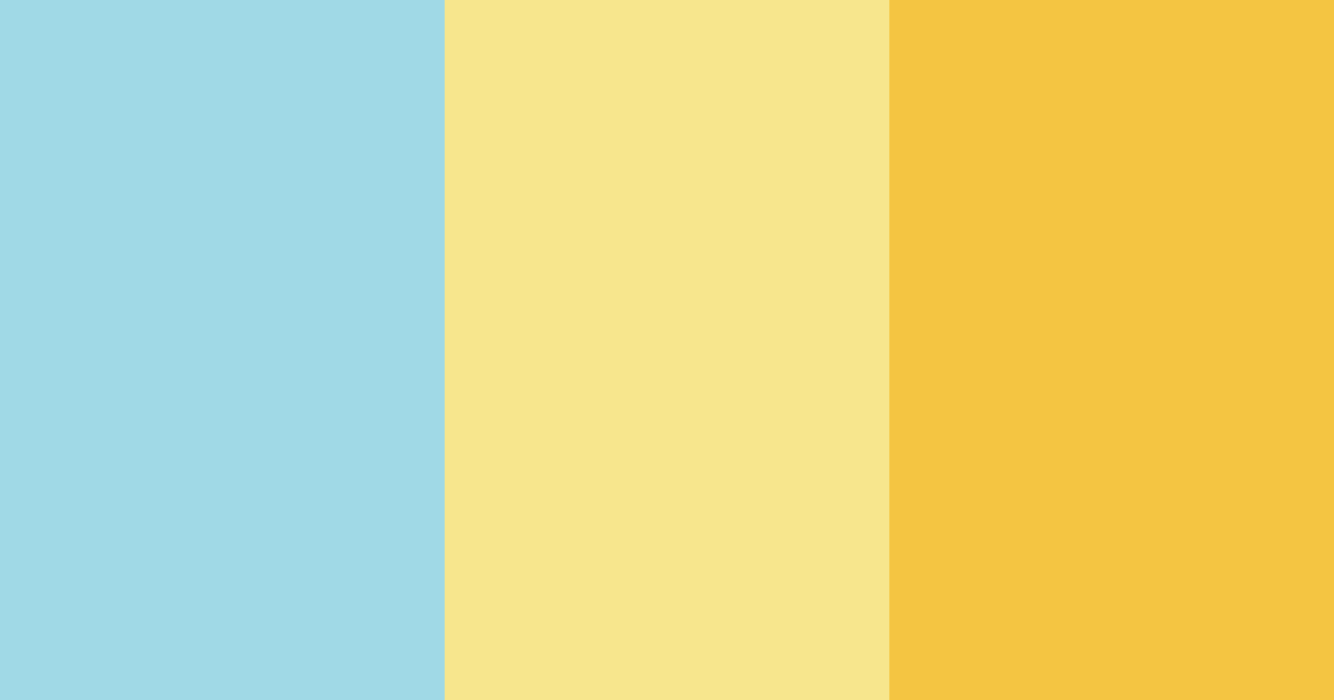 Download blue and yellow joy color palette PNG image (landscape)