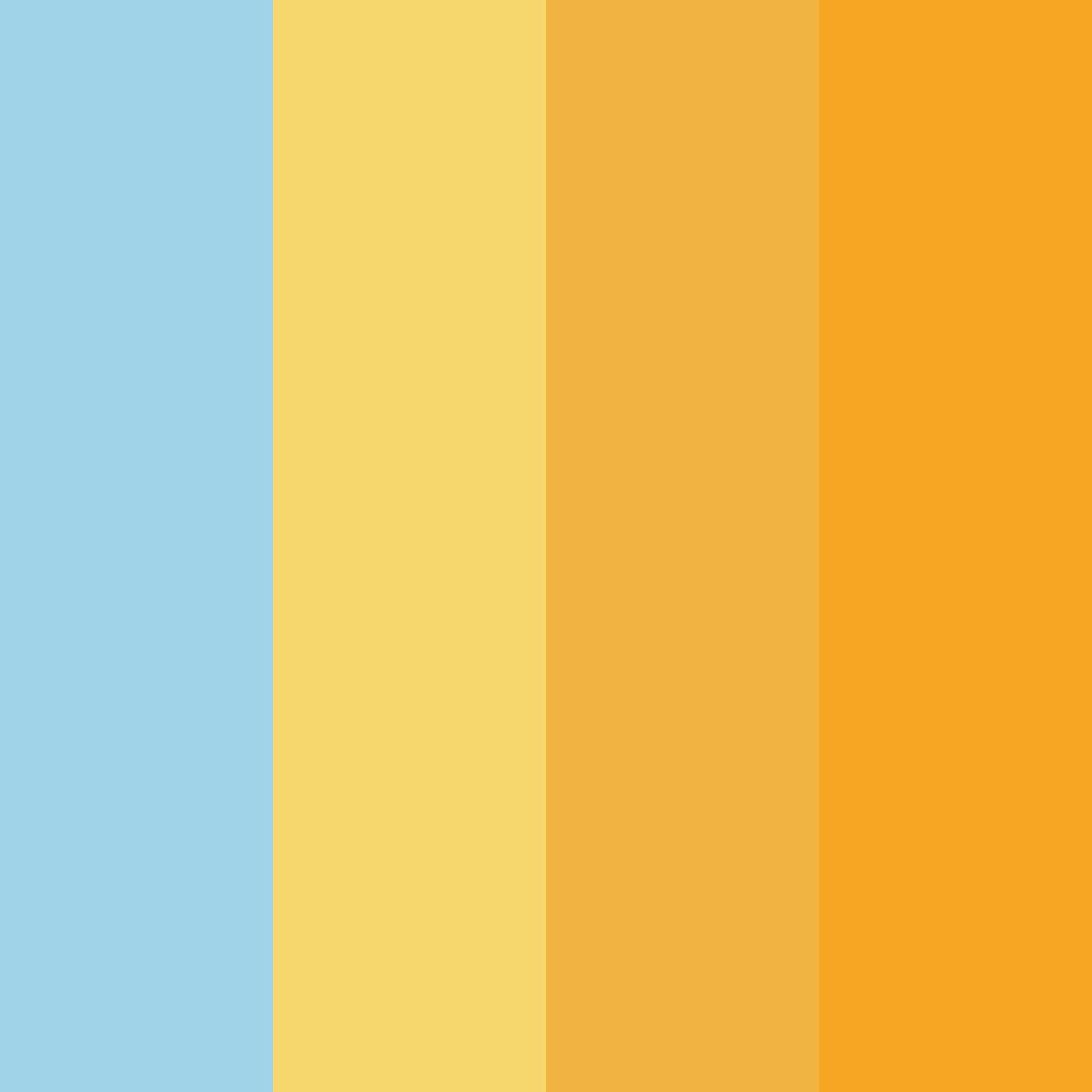 Download tiffany's joyful breeze color palette PNG image (square)