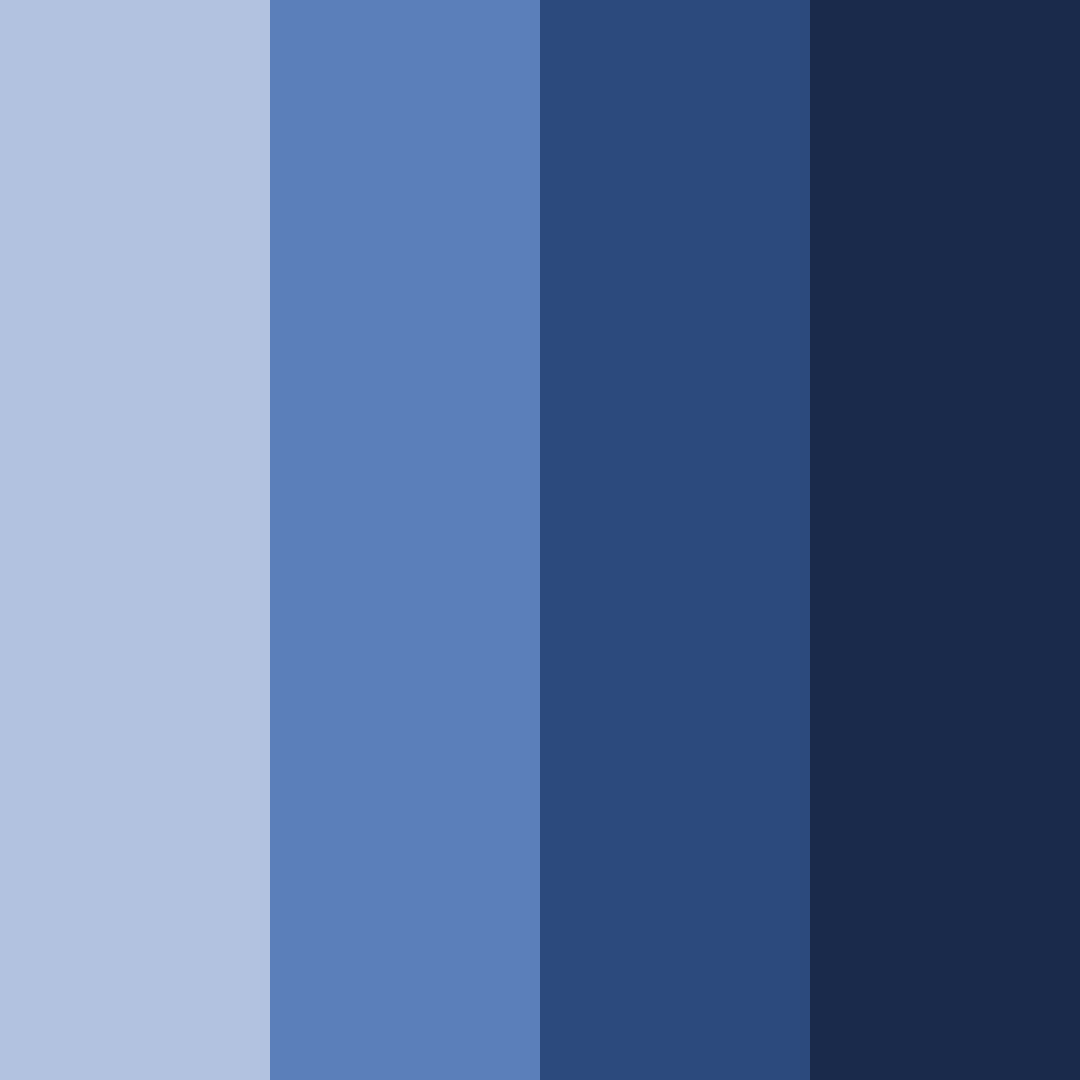 Download blue night color palette PNG image (square)