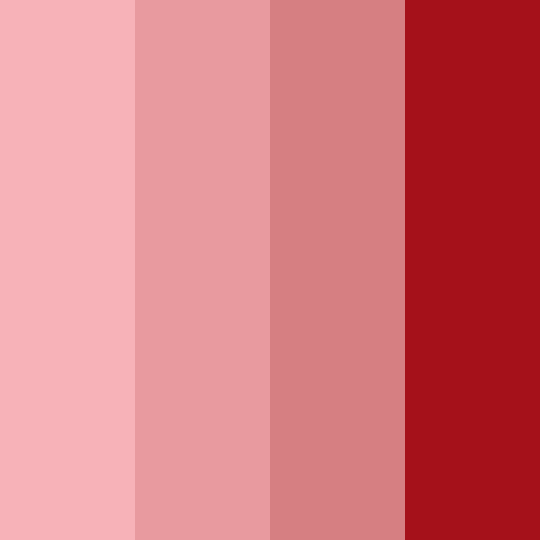 Download red tones color palette PNG image (square)