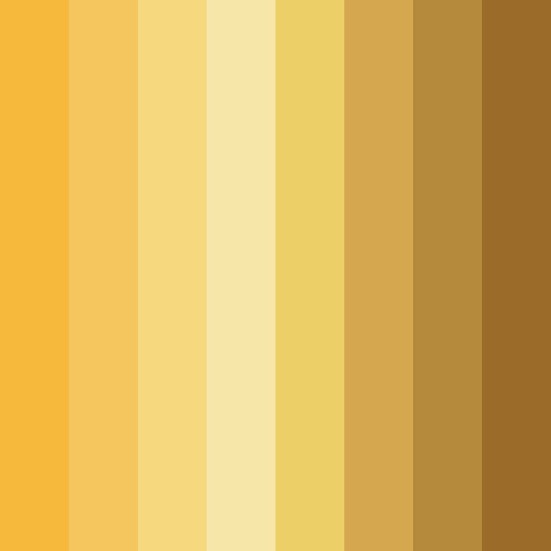 Download golden sunshine color palette PNG image (square)