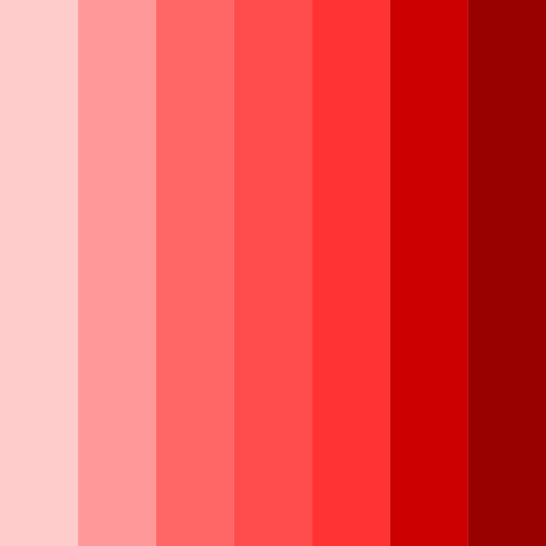 Download shades of red color palette PNG image (square)