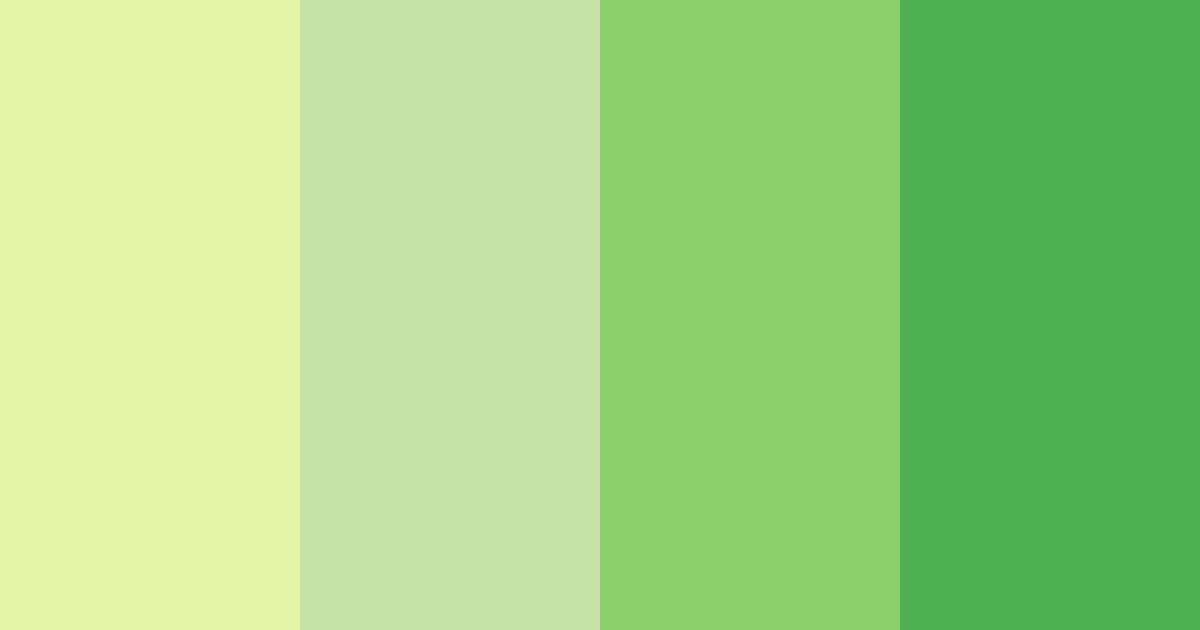 Download bright green and yellow color palette PNG image (landscape)