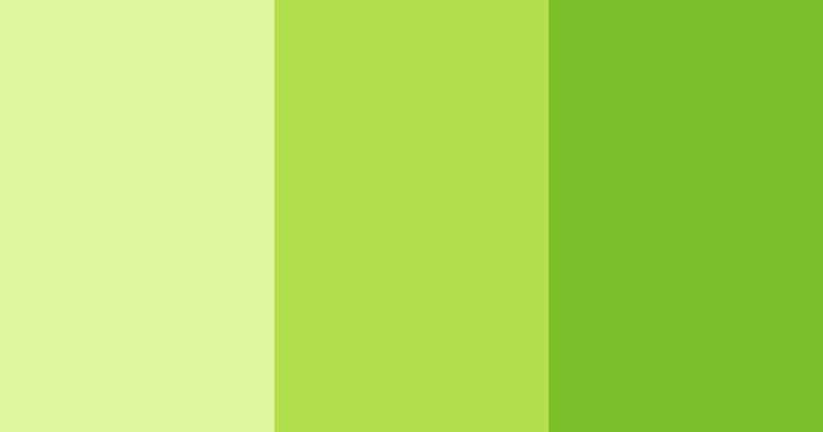 Download yellow green shades color palette PNG image (landscape)