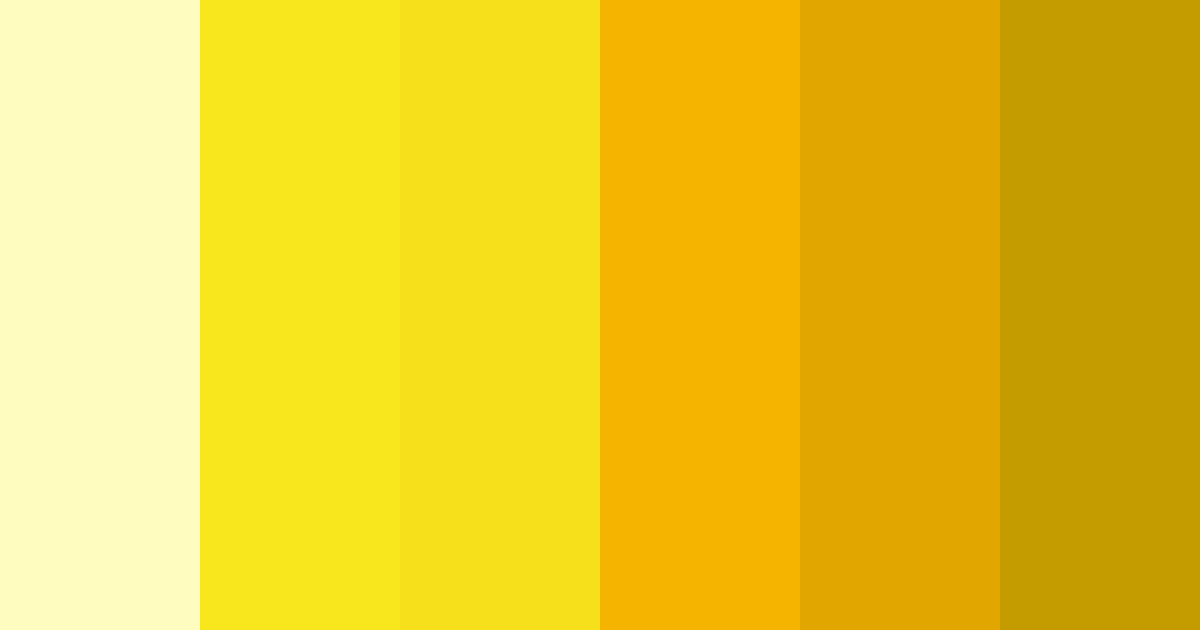 Download bright yellow color palette PNG image (landscape)