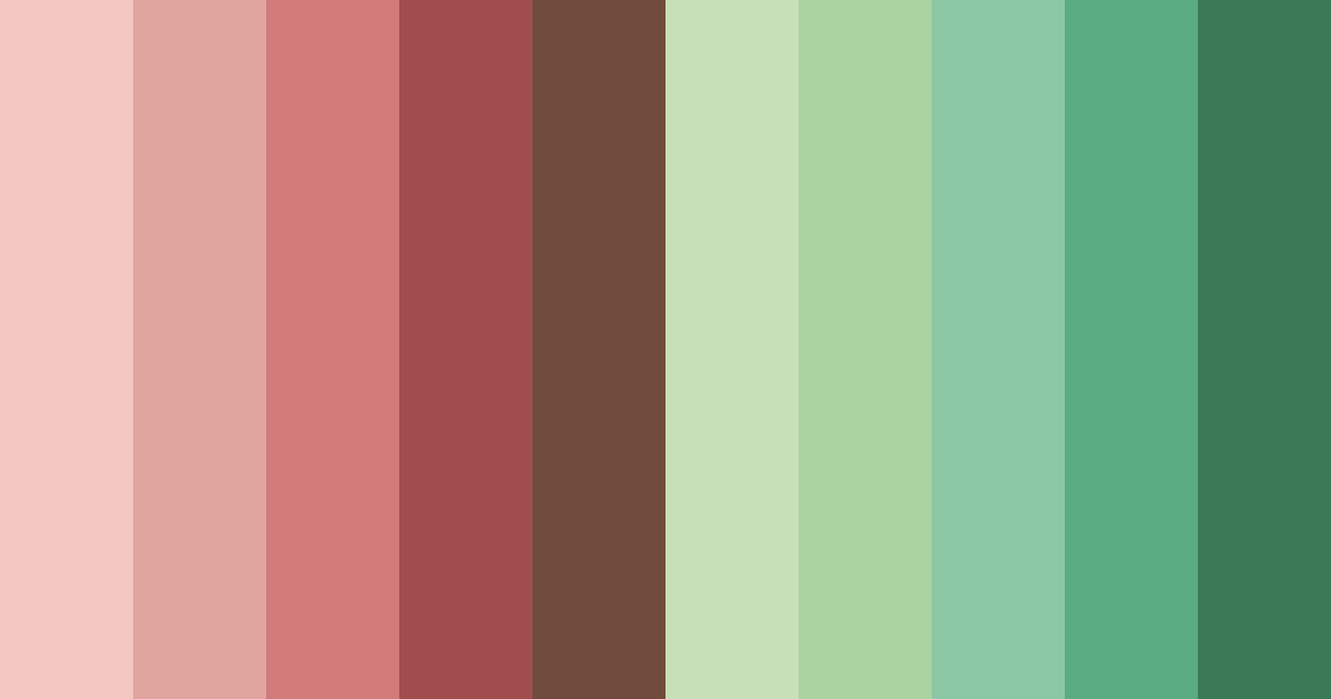 Download cottage red and forest green color palette PNG image (landscape)