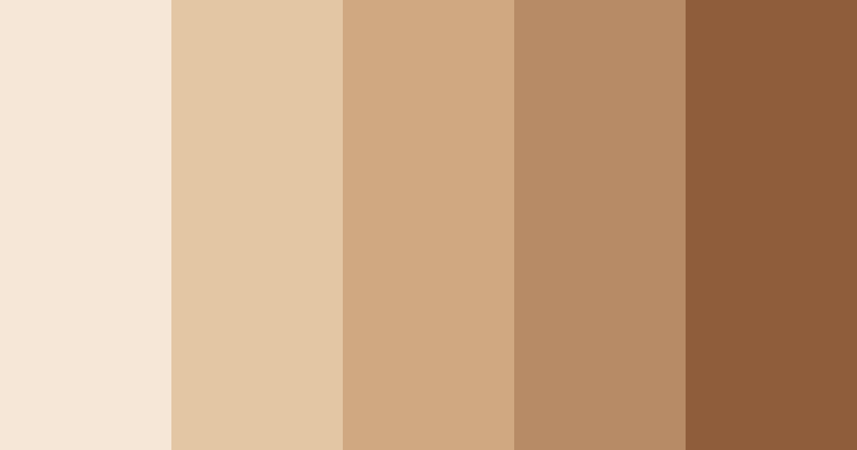 Download beige shades color palette PNG image (landscape)