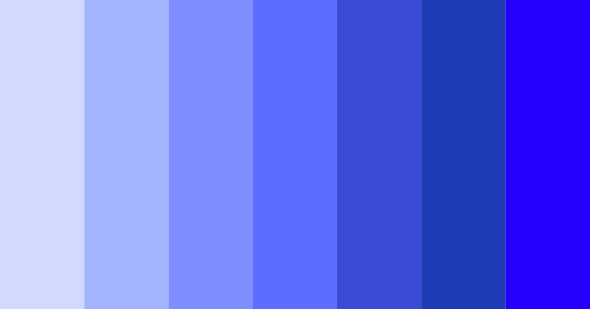 Download electric indigo dream color palette PNG image (landscape)