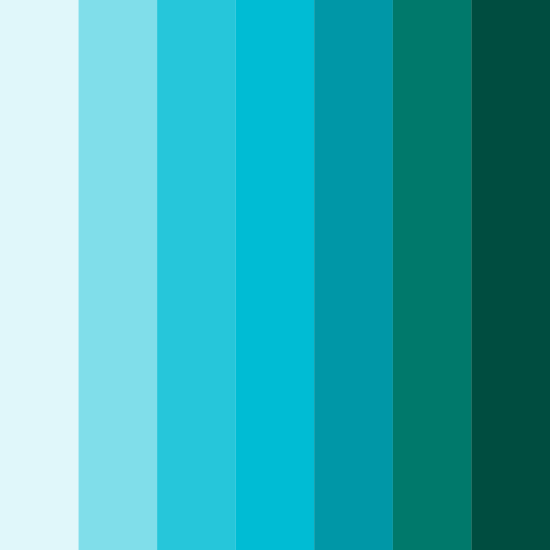 Download aqua dreams color palette PNG image (square)