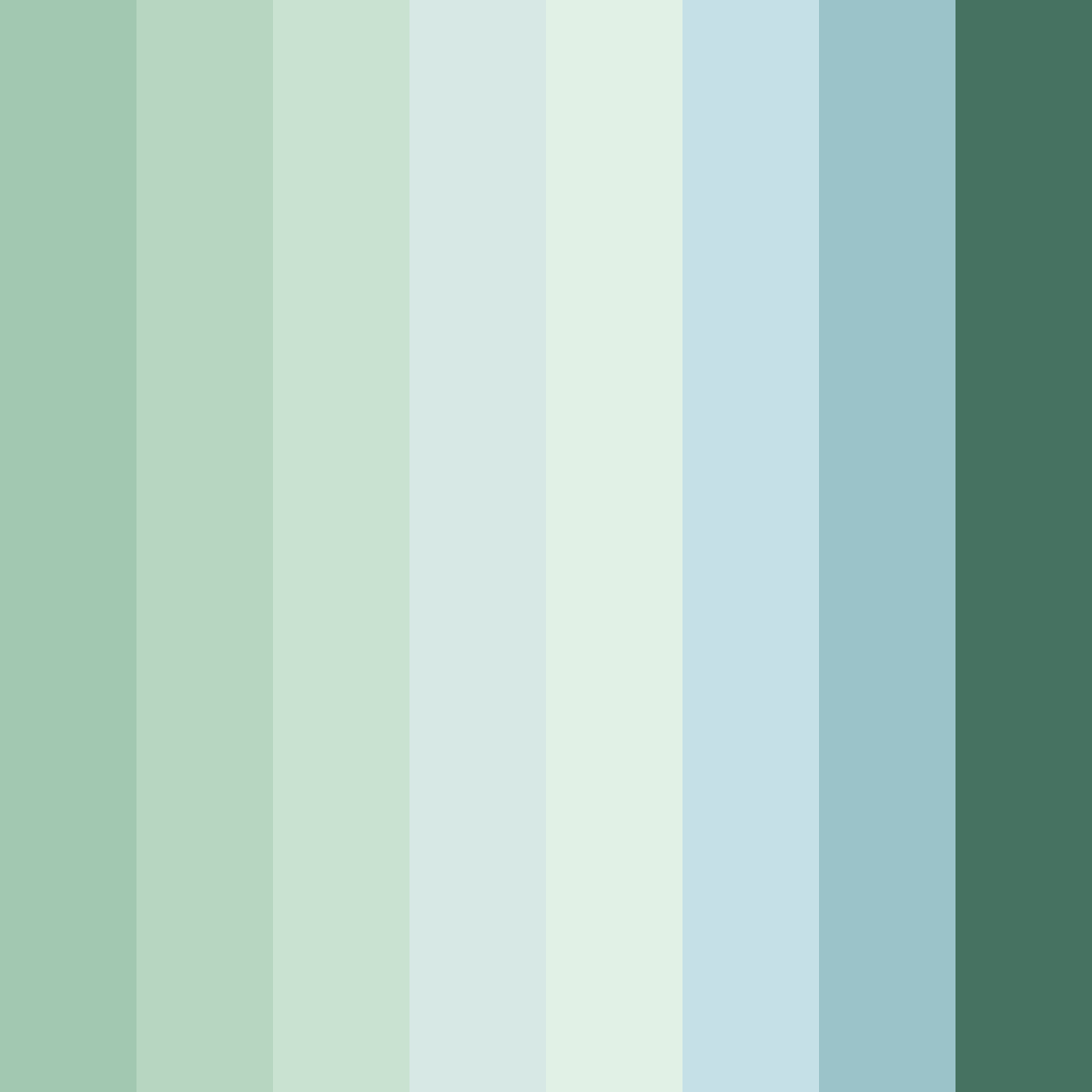 Download whispers of the forest color palette PNG image (square)