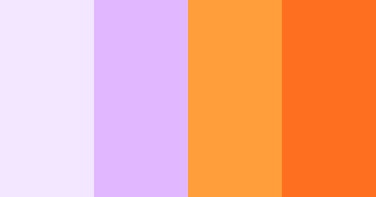 Download lilac and orange dream color palette PNG image (landscape)